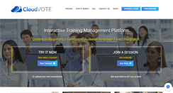 Desktop Screenshot of cloudvote.com