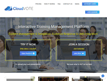 Tablet Screenshot of cloudvote.com